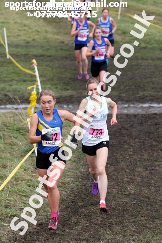 Senior womens North Eastern Cross Country, 2018 Northern Cross Country Champs., Wrekenton, Gateshead. Photo:  David T. Hewitson/Sports for All Pics